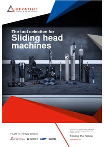 Sliding head machine tooling